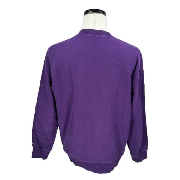 J.Crew Sportswear Thick Crewneck Sweatshirt Men’s Large Purple Fleece Lined - Picture 4 of 8